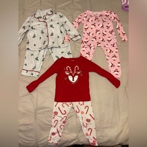 Carter's Red, Gray and Pink Pajama Set Cozy Comfort